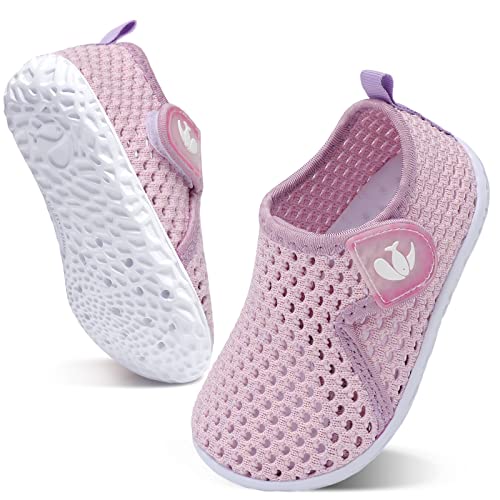 Image of FEETCITY Kids Water Shoes Swim Shoes Aqua Socks Non-Slip Quick Dry Barefoot Sports Shoes Outdoor for Boys Girls Toddler 9