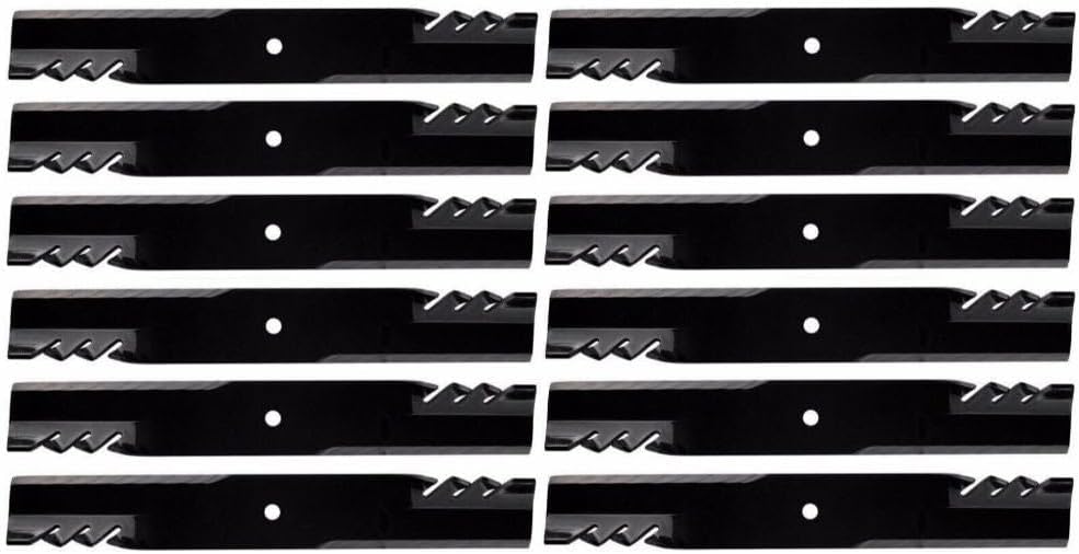 proven part 12-Pack Toothed Mulching Blade Fits Exmark 116-5176-S