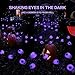 2PACK Scary Eyeballs Solar Garden Light Halloween Decorations Outdoor,Swaying Firefly with 12LED Purple Spooky Eyes Lights-Waterproof Ornaments Solar Halloween Lights for Lawn, Patio, Party Decor