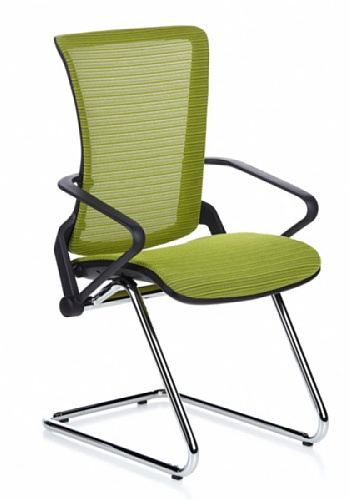 Preisvergleich Produktbild hjh OFFICE Besucherstuhl ERGOHUMAN LII Chrom Netz-Stoff grün
