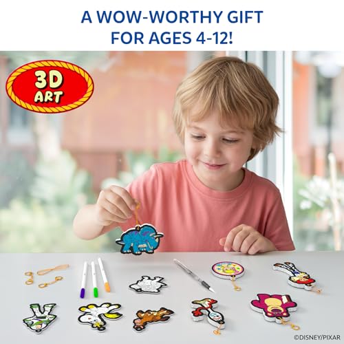 Image of Skillmatics Disney•Pixar Toy Story Aqua Puffs - 3D Art Kit, Mess-Free Paint by Number Craft for Kids, DIY Color & Inflate Activity, Travel Toys & Gifts for Ages 4, 5, 6, 7, 8, 9, 10, 11, 12