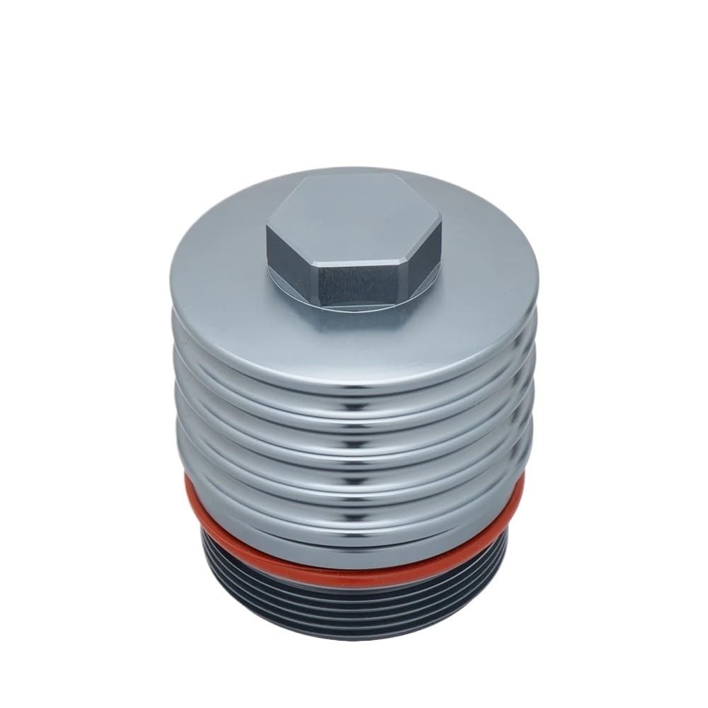 Geschmiedete Ölfiltergehäuseabdeckung aus Aluminiumlegierung, kompatibel mit N20 N26 N52 N54 N55 B48 B58 EA888 und ähnlichen Modellen(N20 N26 N52 N54 N55)