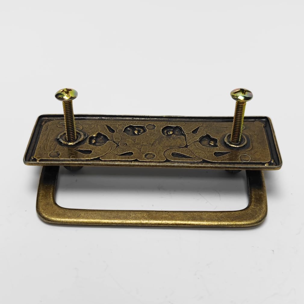 2 1/2" Antique Brass Bail Drawer Pull Hanging Pulls Drop Swing Handles Cabinet Knob Hardware 64 mm 2.5" Centers (10)
