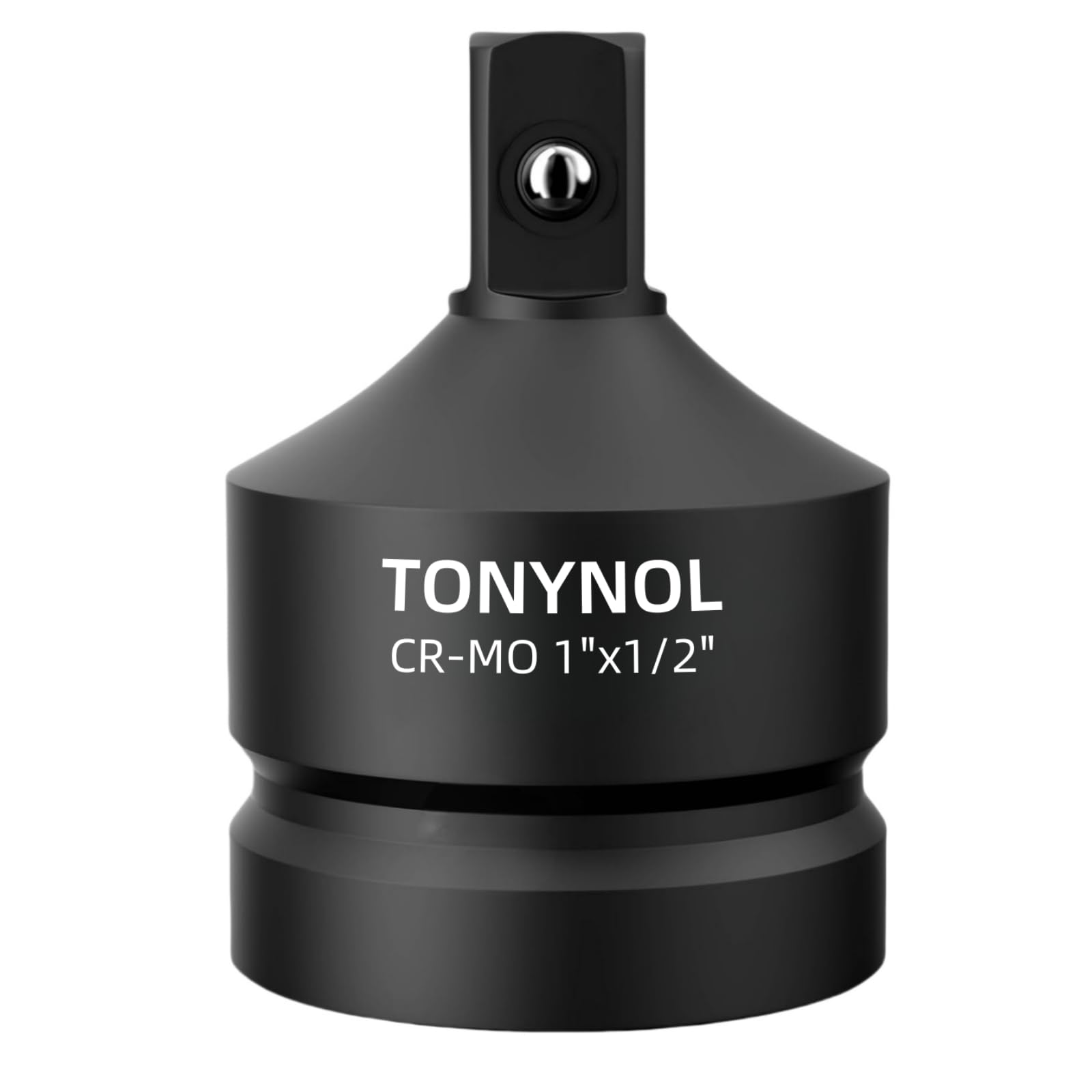 TONYNOL Impact Socket Adapter 1" F to 1/2" M,Cr-Mo Steel, Enhances Impact Driver Conversions, For Auto and Construction Use.