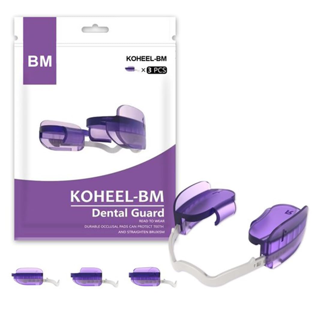 KOHEEL BM - Férula antimordida ajustable con sistema de corrección de bruxismo en 3 fases (morado)