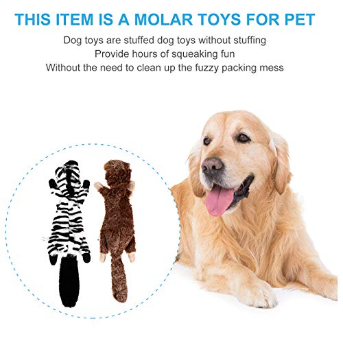 BESPORTBLE Cão Brinquedos Sibilantes 4Pcs Recheio Do Filhote de Cachorro de Pelúcia Brinquedo Para R