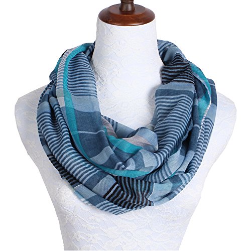 Lightweight Scarfs for Women Infinity Plaid and Striped Many Style2