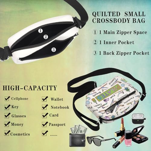 Pilates Crossbody Bag Pilates Instructor gift Pilates Teacher Gift Fitness Instructor Teacher Coach Exercise Workout gift4