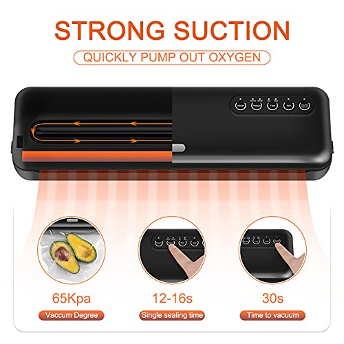 Vakuumiergerät, LLIVEKIT Folienschweißgeräte Vakuumierer und Vakuumiergerät 30cm Schweißbreite, mit Vakuumiergerät Profi… – Bild 3
