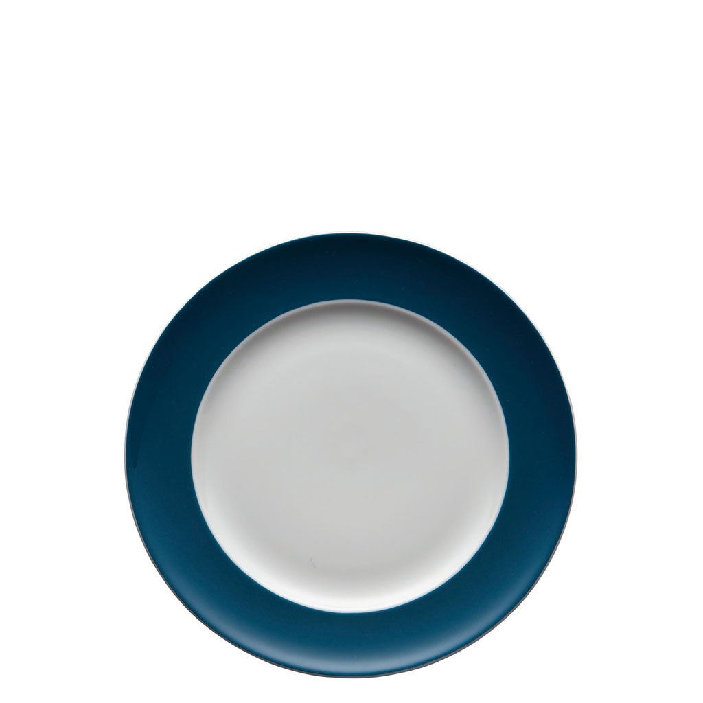 Thomas Sunny Day, Piatto per la Colazione, Torte, Porcellana, Blu petrolio, 22 cm, 10222