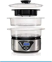 Panela a Vapor Digital, 5,2L, Prata, 110v, Hamilton Beach