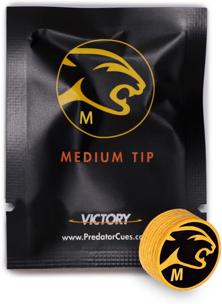 Predator Victory Medium Pool Billiard Cue Tip - 8 Layers - 1 pc