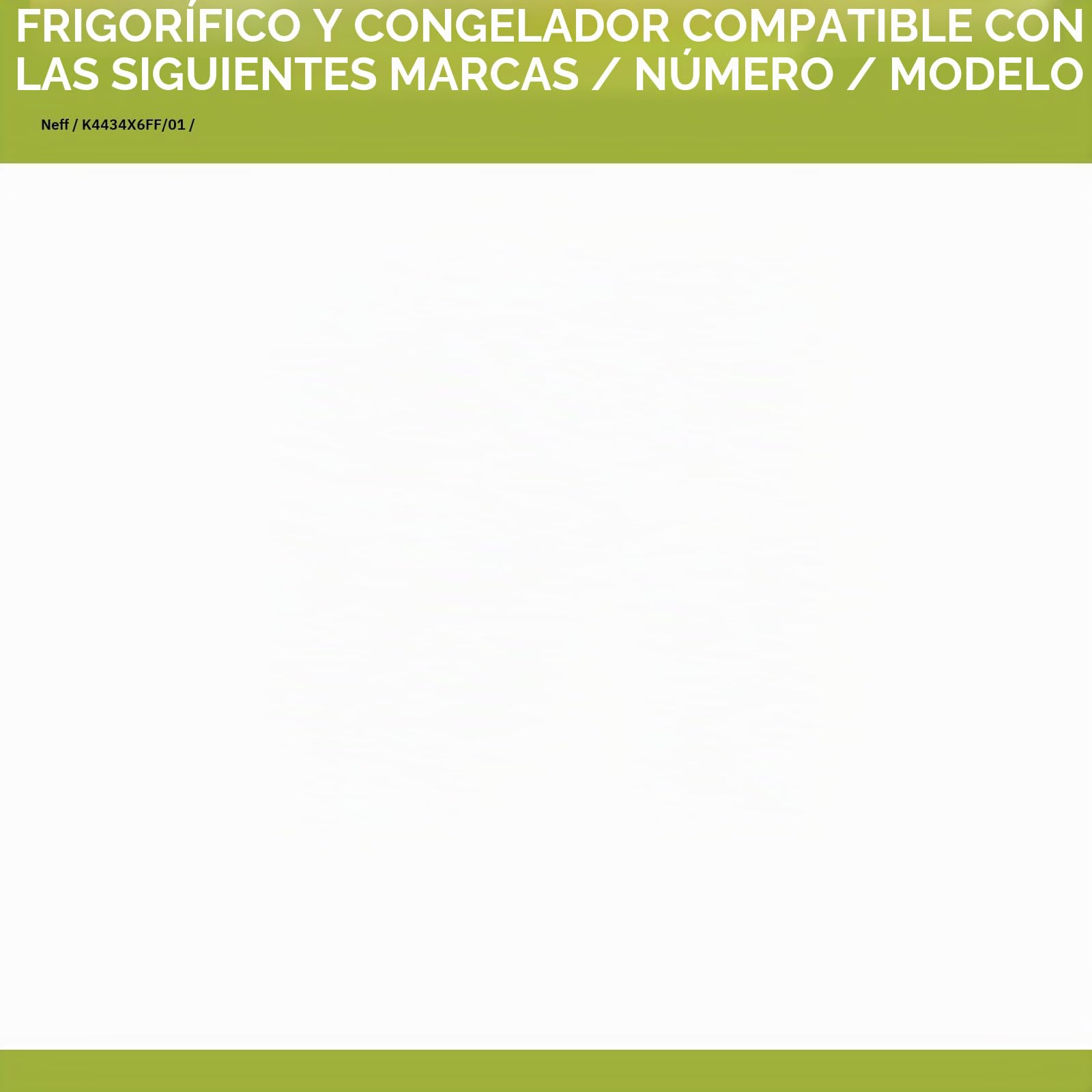Cajón compatible con NEFF 00449003, recipiente para congelador, 390 x 215 x 212 mm, parte inferior para nevera combinada.