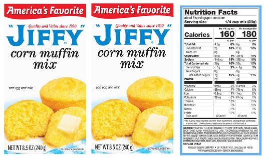 Corn Muffin Mix bakes into a delicious muffin or sweet cornbread (3 Boxes, 8.5 oz. each)