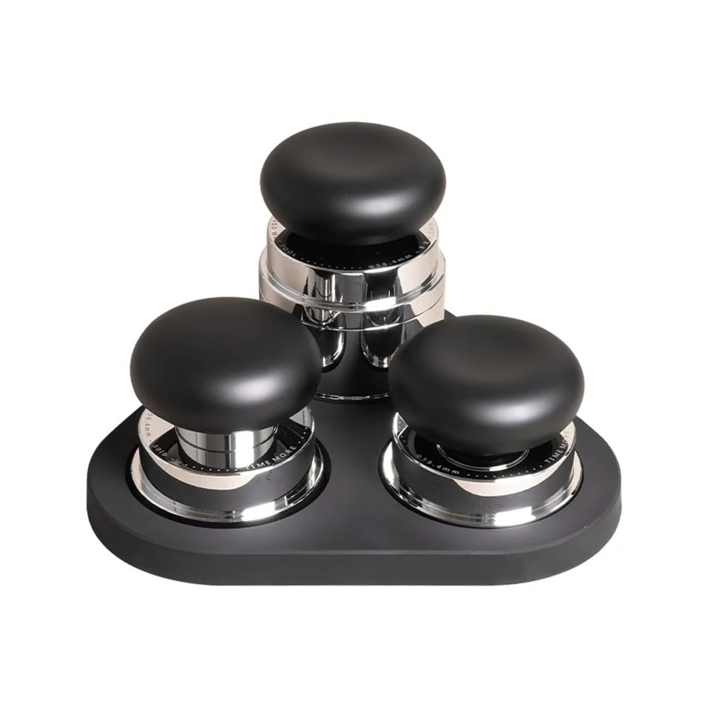 TIMEMORE Espresso Tamper-Set 58,4 mm mit WDT-Werkzeug, selbstnivellierendem Tamper und Gravity-Distributor für die professionelle Kaffeezubereitung - Metallausführung