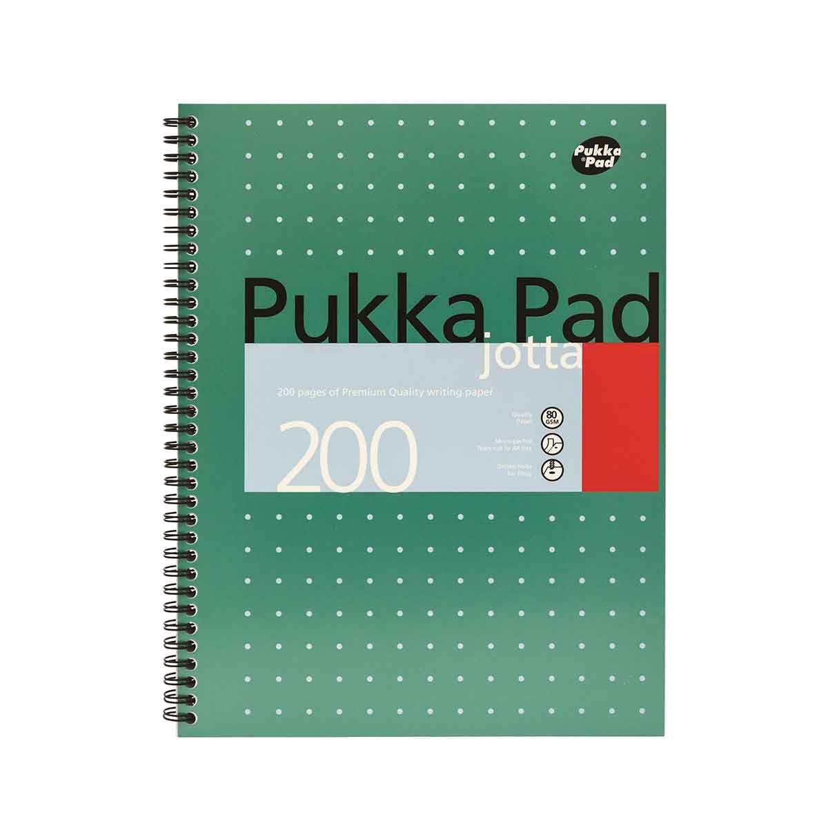 Pukka Jotta Notepad A4 80gsm Wirebound 200 Pages 100 Sheets - Color: None