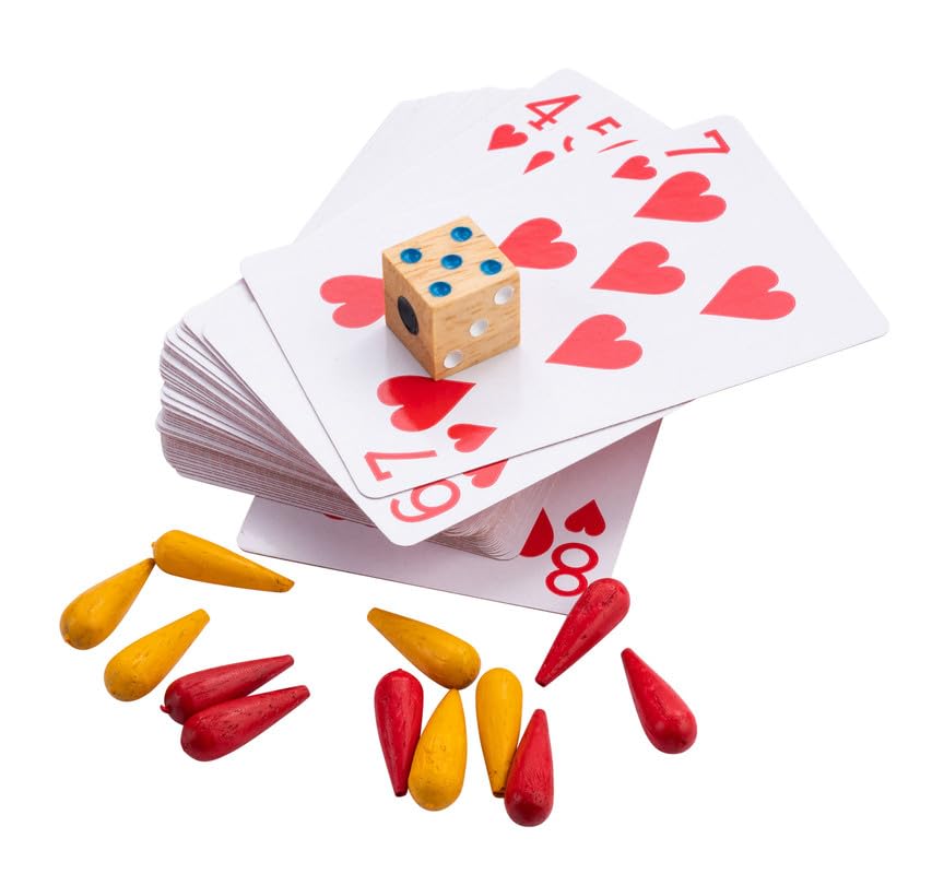 Engelhart -350290- Wooden cribbage in a box with cards - board game for 2 or more players aged 8 plus - 16.7 x 22.2 x 4.3 cm - Image 3