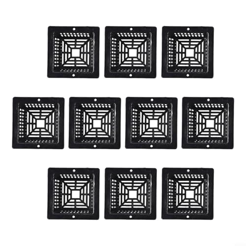 WIIYENA 10 macetas hidropónicas para orquídeas, tomates y pimientos, cesta de malla de plástico de 11 x 5 x 5 cm con drenaje mejorado y aireación para raíces saludables