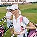 FINGER TEN Golf Ball Markers 3 Pcs with 3 Pack Hat Clip Value Gift Set, Mark Pattern USA, Eagle, Ribbon in Choice for Men Women Kid (3 Wine)