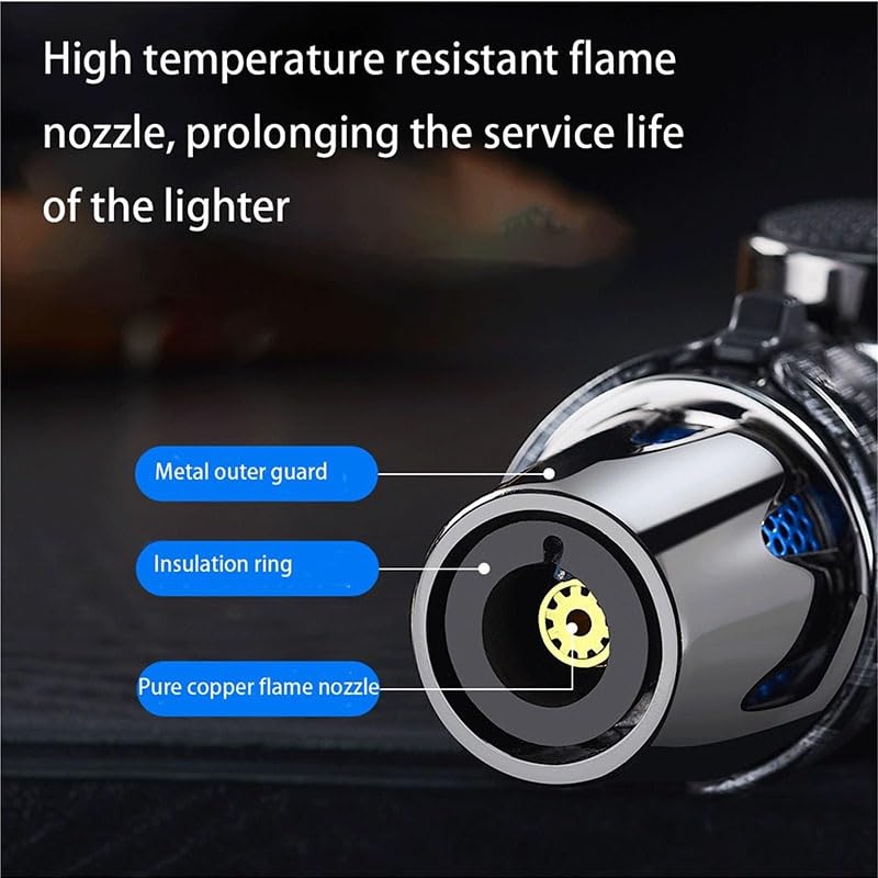 Encendedor recargable metálico de butano blanco miniatura 4