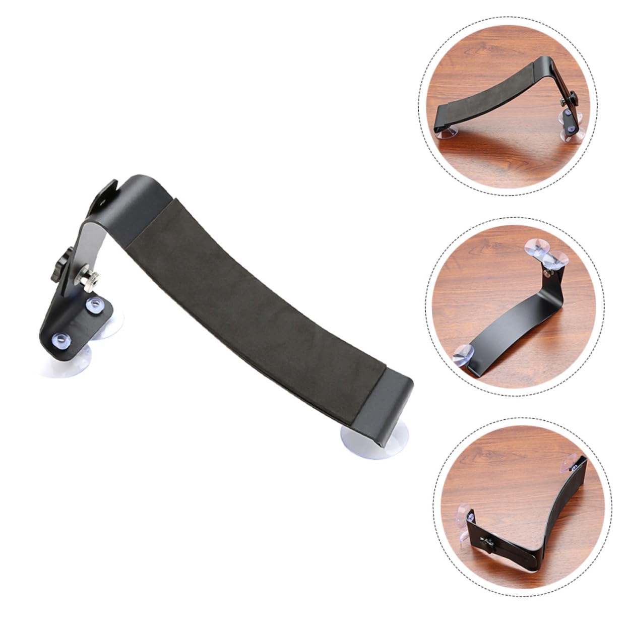 Support de Guitare Classique avec Repose-pied Eva Noir Réglable en Alliage Léger pour Ukulélé et Mandoline, Accessoire pour Guitaristes
