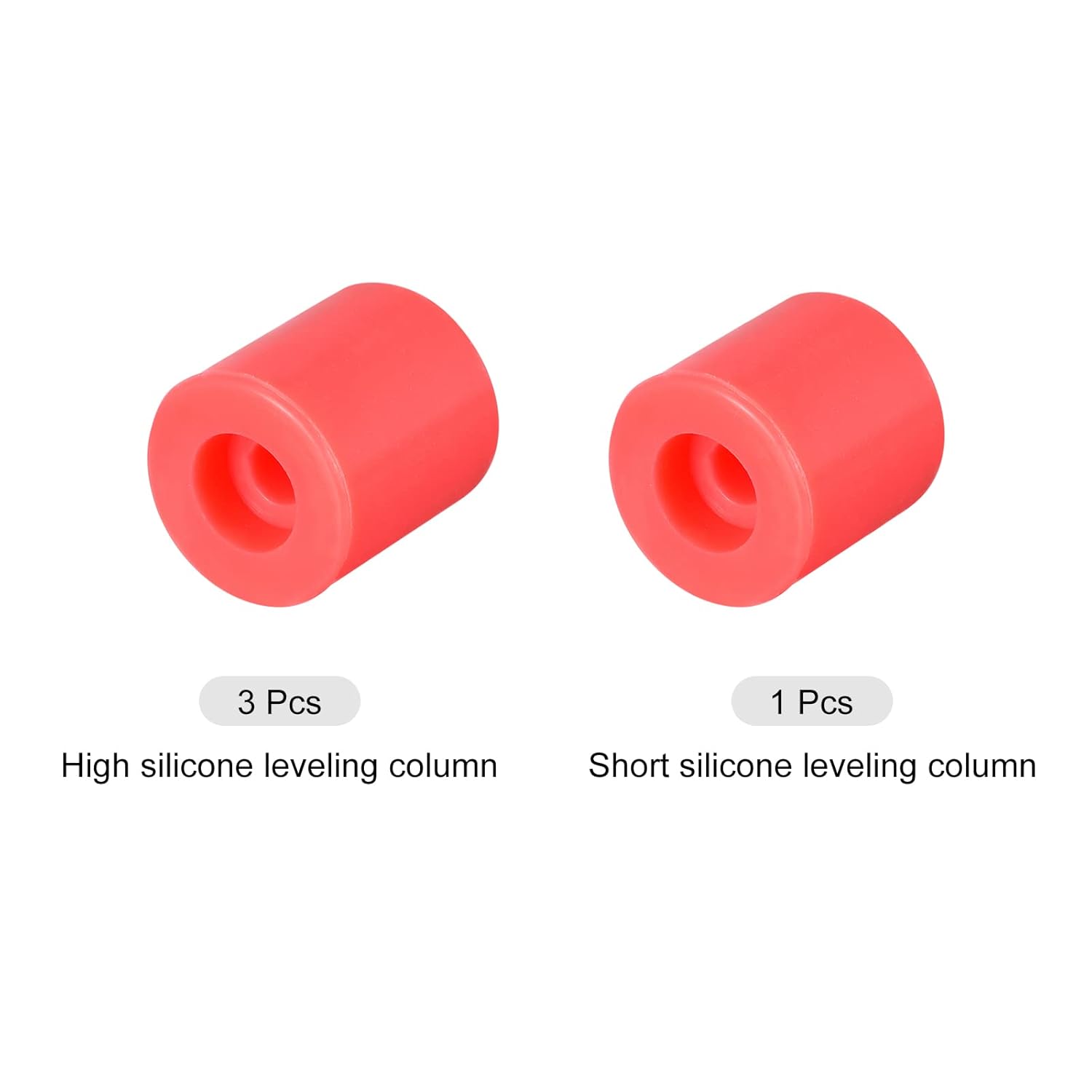 review MECCANIXITY 16mm/18mm 3D Printer Heat Bed Parts, Silicone Solid Bed Mounts, Heat-Resistant Silicone Buffer Red 1set