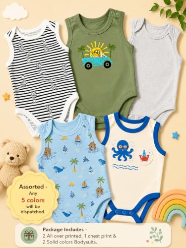 Image of TuddyBuddy 100% Cotton Romper /Bodysuit for Baby Boys