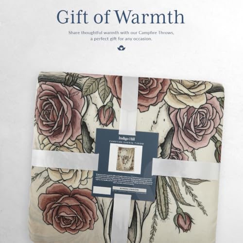 Image of Paseo Road Indigo Hill by HiEnd Accents Rowena 54x68 Throw Blanket