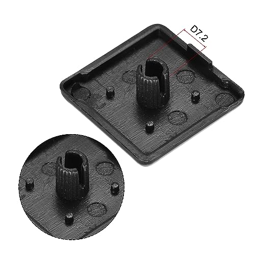 Image of uxcell 3030 EU Standard Profile End Cap, Plastic Square Aluminum Extrusion Plug for Trolley, Fish Tank Rack, Storage Rack, Black 30x30mm 40pcs