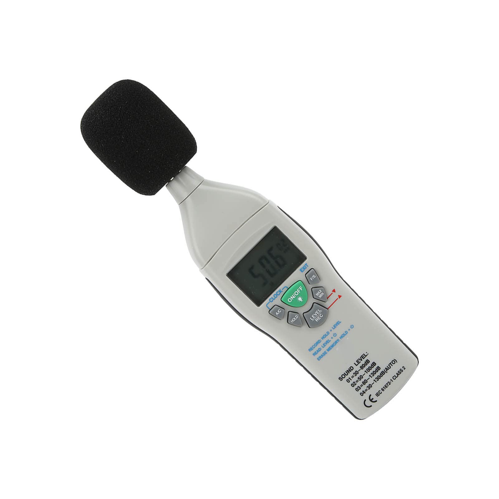 Medidor de Nivel de Sonido Digital con Pantalla LCD Retroiluminada