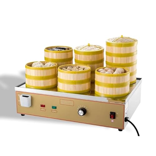 LumoLight電気蒸し器、食堂の蒸しパンマシン、蒸しパン、餃子、朝食用加熱スチームキャビネット、電気卓上蒸しパン炉、商業用 (B)