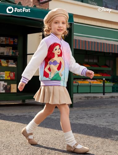 Image of Disney Girl & Boy Varsity Bomber Jacket Fall Sweatshirt Toddler to Big Kid