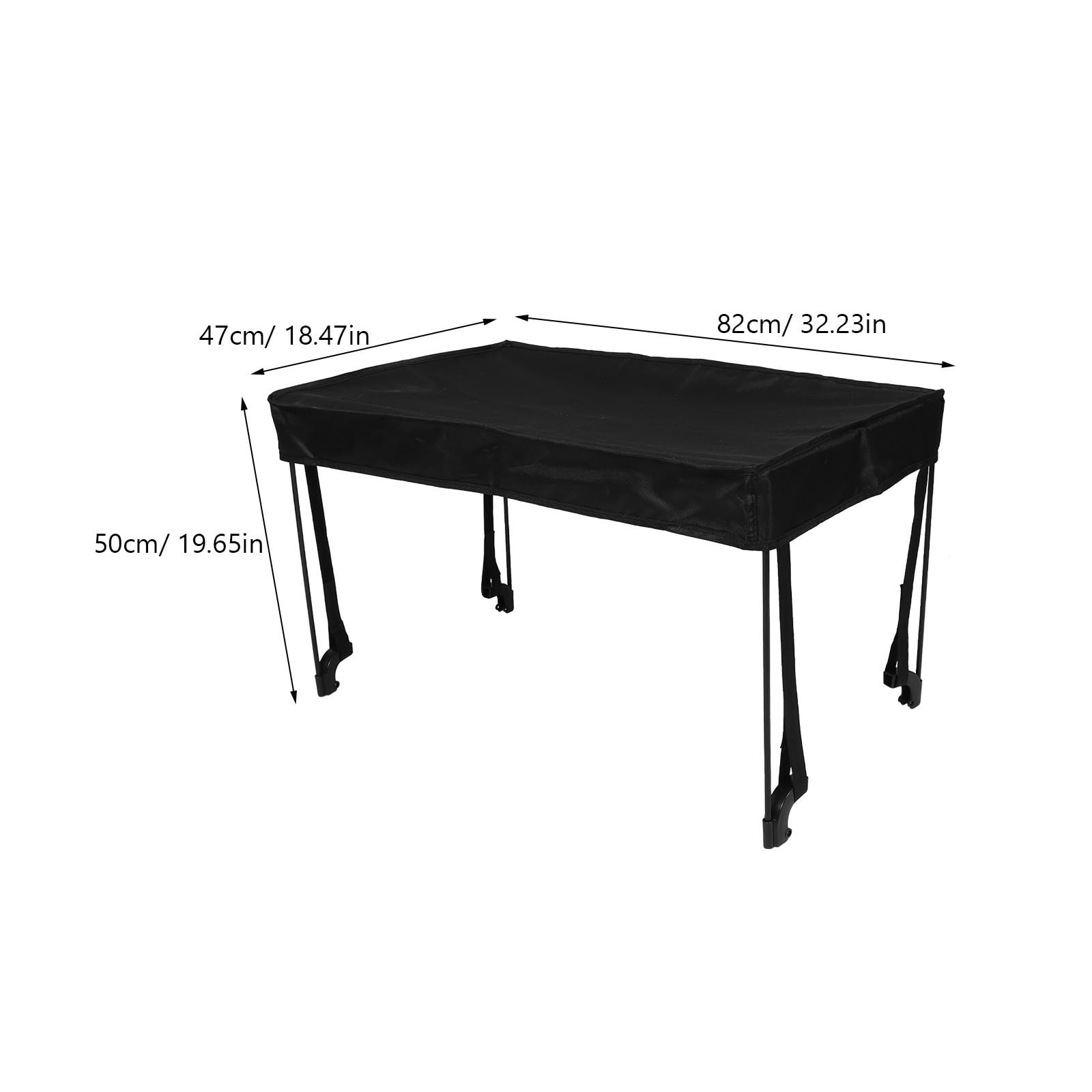 Toldo Plegable para Carrito de Camping Negro, Protección | Cubierta para Lluvia y Sol, Plástico y Tela, para Actividades al Aire Libre y Puestos de Mercado