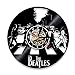 LittleNUM Vinyle Horloge Murale Horloge Murale Creative Mur de Horloge Beatles Horloge Murale Muet Famille Décoration Horloge Murale Beetle Fans Horloge Murale,Styleb