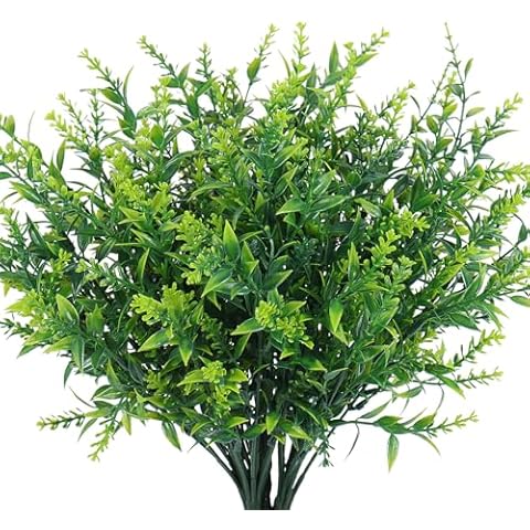 RECUTMS 8 Bundles UV Resistant Faux Flowers Cover