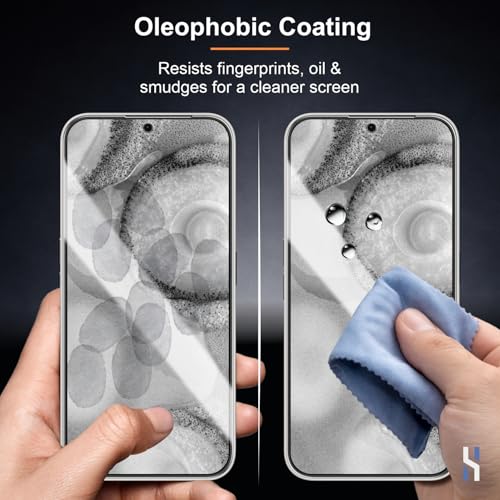 Image of Tempered Glass for Nothing Phone 2 (6.7 Inch) Military Grade 9H Screen Guard, Anti-Scratch, Shatterproof, Edge-to-Edge Full Coverage - Black Border