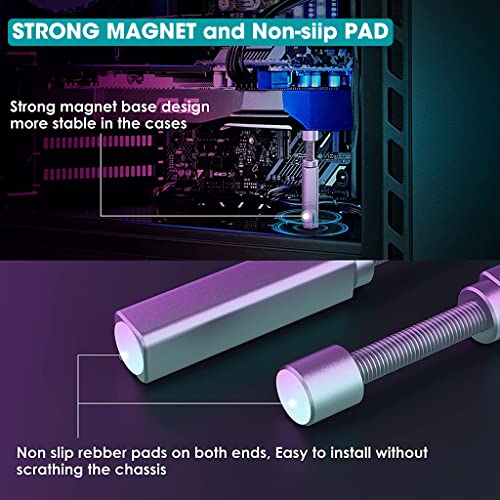 Image of ZORBES Graphics Card Bracket Aluminum Alloy Holder GPU Stand Adjustable Height Brace Support Video Card Sag Desktop Computer Silver 2PCS