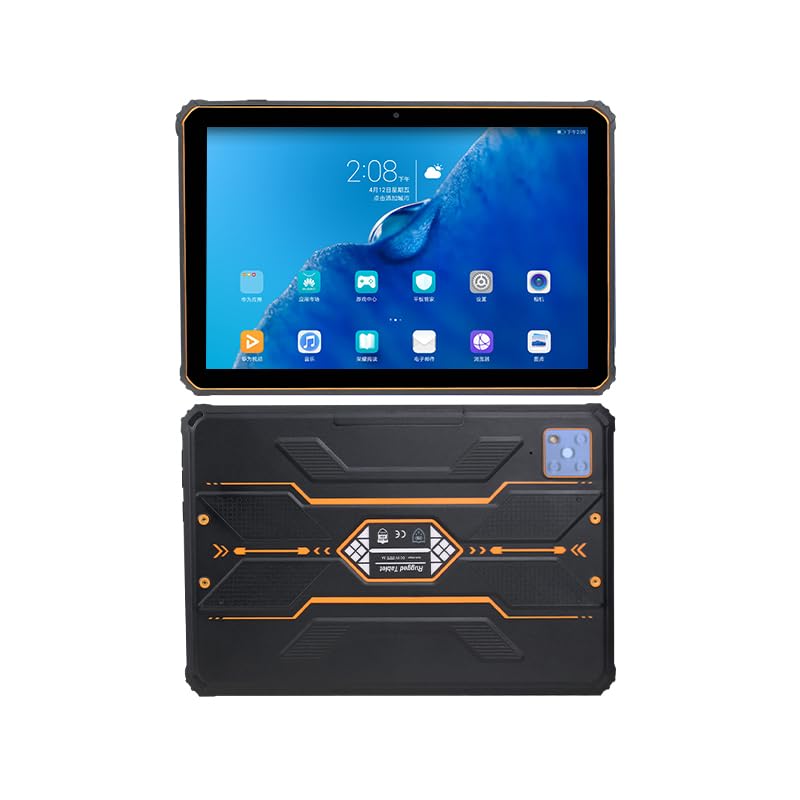 Image of Android 13 Rugged Tablet 10.1 inch 1200x1920 FHD IP68 Waterproof, 4+64GB, Unisoc T616 Octa-Core, 10000mAh Battery, Dual SIM 4G LTE, NFC, GPS,2D Barcode Scanner for Warehouse Construction Outdoor