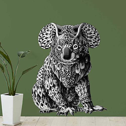 GADGETS WRAP Big Cute Koala Bear Animal Vintage Wall Art Decals for Living Room Wallpaper Removable Vinyl Wall Stickers Decoration