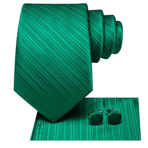 Image of Hi-Tie Men 63inches Tie Set Extra Long Necktie Paisley Tie Pocket Suqare Cufflinks Big and Tall Men Tie