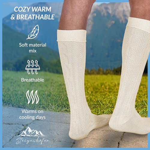 Steigenhöfer Bavarian Lederhosen Socks – Oktoberfestsocks for Men and Women – Sizes 35-48 – Multiple Colors4