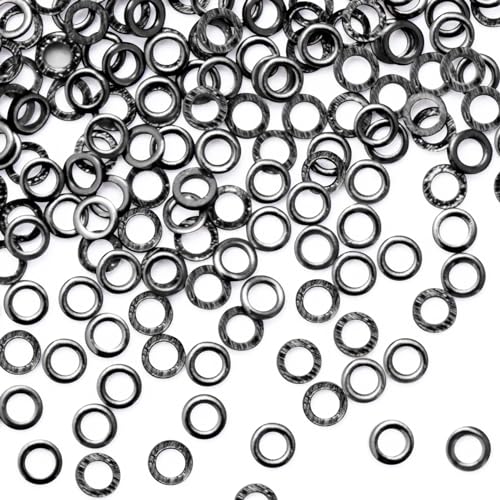 Pndeyo 50pcs 2mm Tippet Rings Solid Fly Fishing Tippet Rings Stainless Steel Tippet Connectors Line Leaders Low Profile Freshwater Fishing Tool for Trout Salmon Crappie Bluegill Steelhead- Black