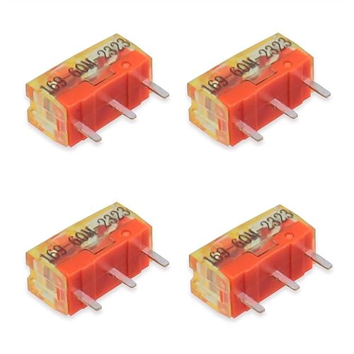 Vista 10 de Paquete de 4 microinterruptores compatibles con Razer Logi Apple SteelSeries MS Mouse (4 piezas Kailh GM6.0)