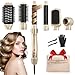 6 in 1 Asciugacapelli Air Styler, 110,000GIRI/MIN Spazzola Rotante per Capelli con Tecnologia Ionica, Spazzole Rivestite in Ceramica per Styling Liscio, Onde, Volumizzante, con Borsa da Viaggio immagine