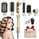 6 in 1 Airstyler, 110000 U/Min Multifunktionaler Hairstyler Lockenstab Automatisch, Keine Hitzeschäden Warmluftbürste Haarstyling Geräte für Glätten, Trocknen, Locken, Volumisieren, mit Reisetasche
