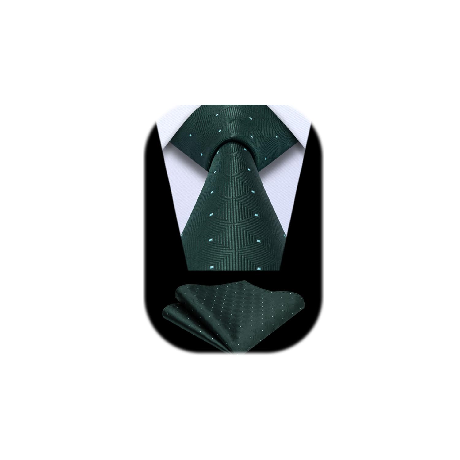 Enlision Corbatas de Hombre y Pañuelo Corbata Cuadros Modernas Conjunto Corbatas Boda Originales