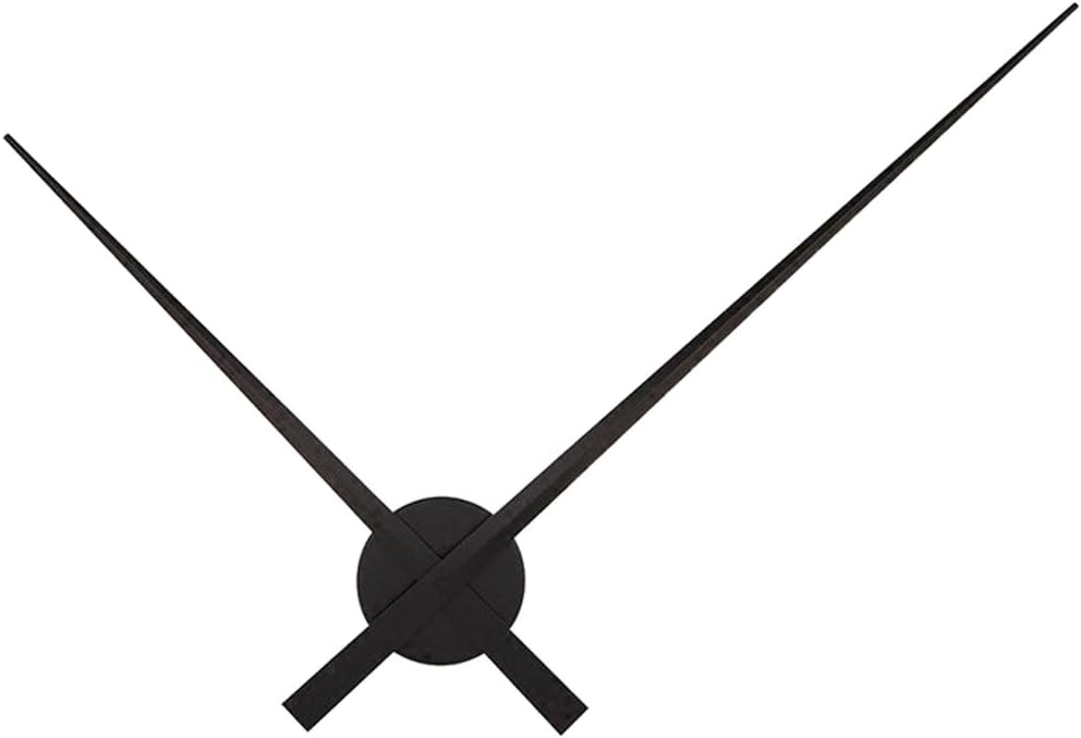 3D Clock Hands, DIY Large Clock Hands Needles Wall Clocks Art Decor Black