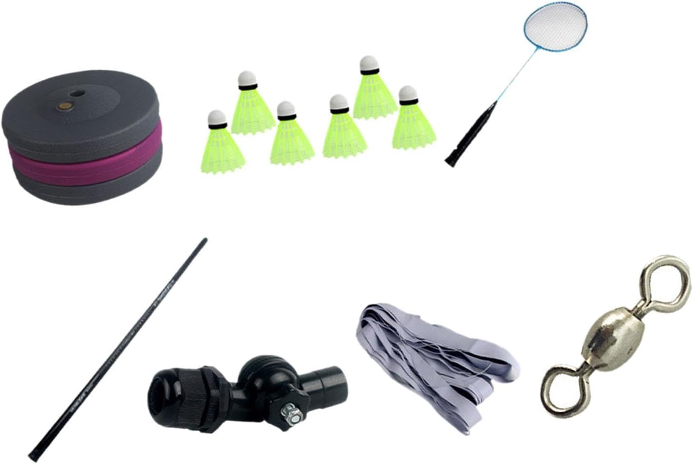 Badminton Training Kit Badminton Self Training Tool Adjustable Height Sole Practice Trainer Aid for Indoor Exerciser Backyard