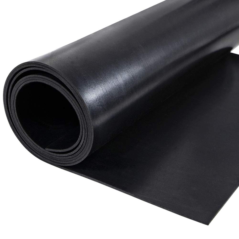 TORRAMI Neoprene Rubber Sheet Roll 1/16 (.062) Inch Thick x 12 Inch Wide x 48 Inch Long for DIY Gaskets, Pads, Seals, Crafts, Flooring,Cushioning of Anti-Vibration, Anti-Slip 12" Wide x 48" Long 1/16 (.062)" Thick