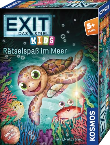 Kosmos 685546 EXIT - Das Spiel Kids - Rätselspaß im Meer Rätselspiel ab 5 Jahre für 1-4 Kinder mehrfach spielbar Escape Room Spiel EXIT Game Kinderspiel